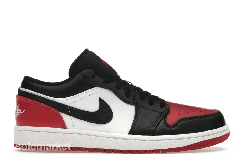 Jordan 1 Low Bred Toe 2.0 (GS) - solemarket.cz