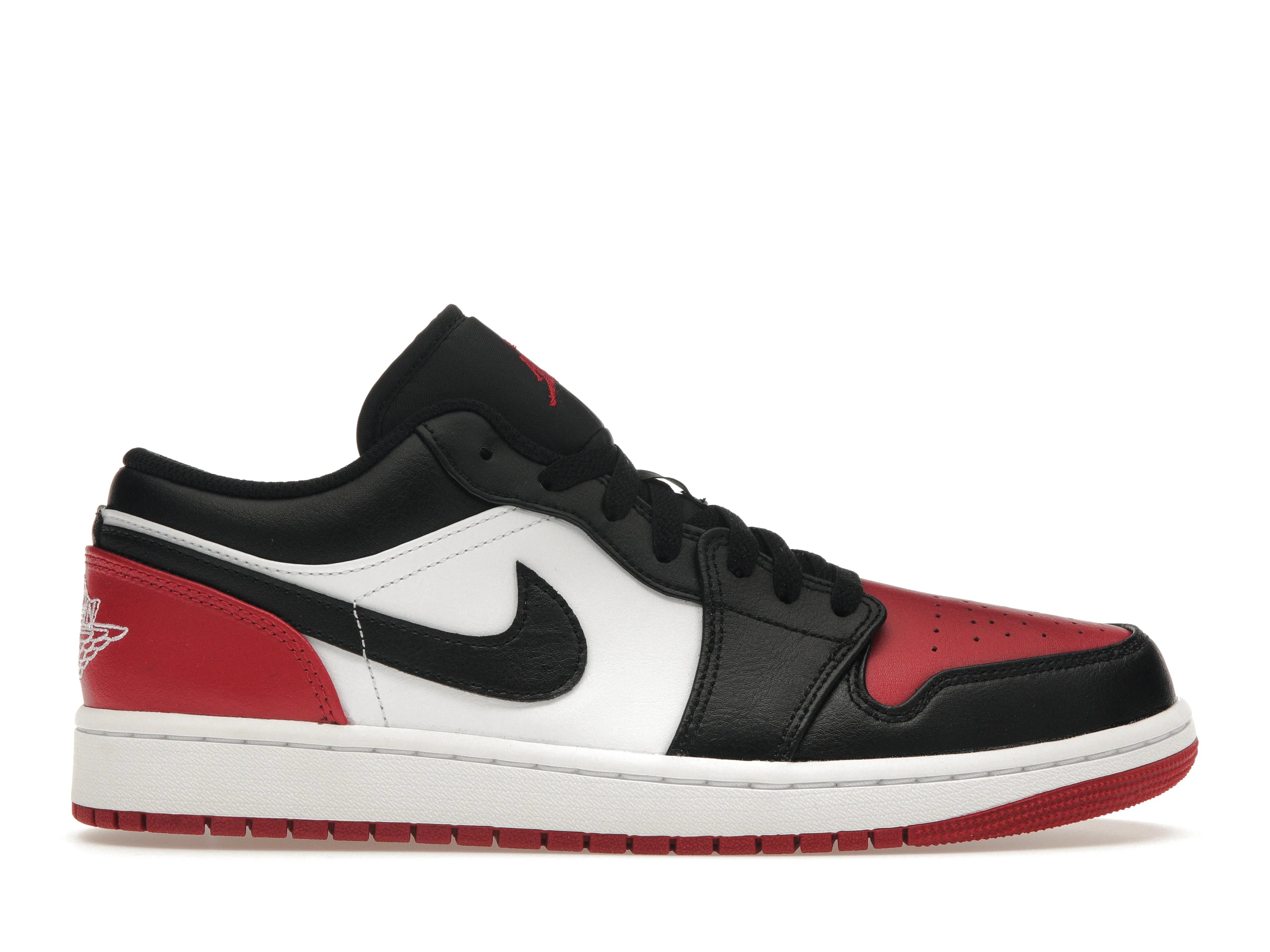 Jordan 1 Low Bred Toe 2.0 (GS)