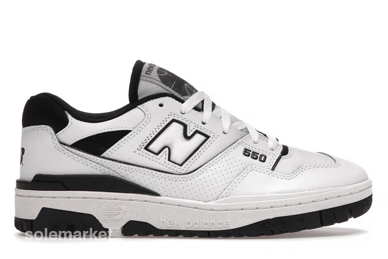 New Balance 550 White Black - solemarket.cz