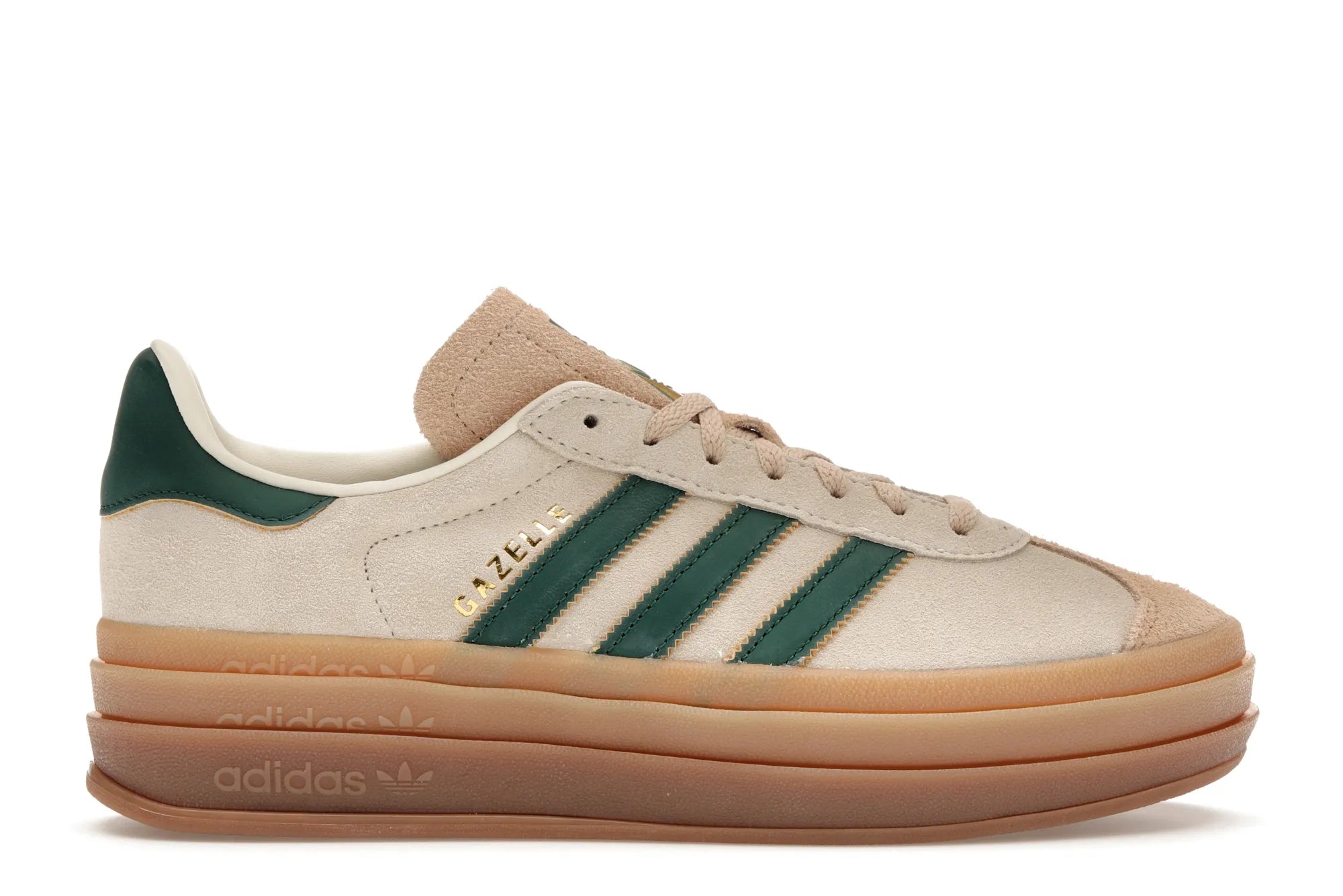 adidas Gazelle Bold Magic Beige Collegiate Green (W) - solemarket.cz