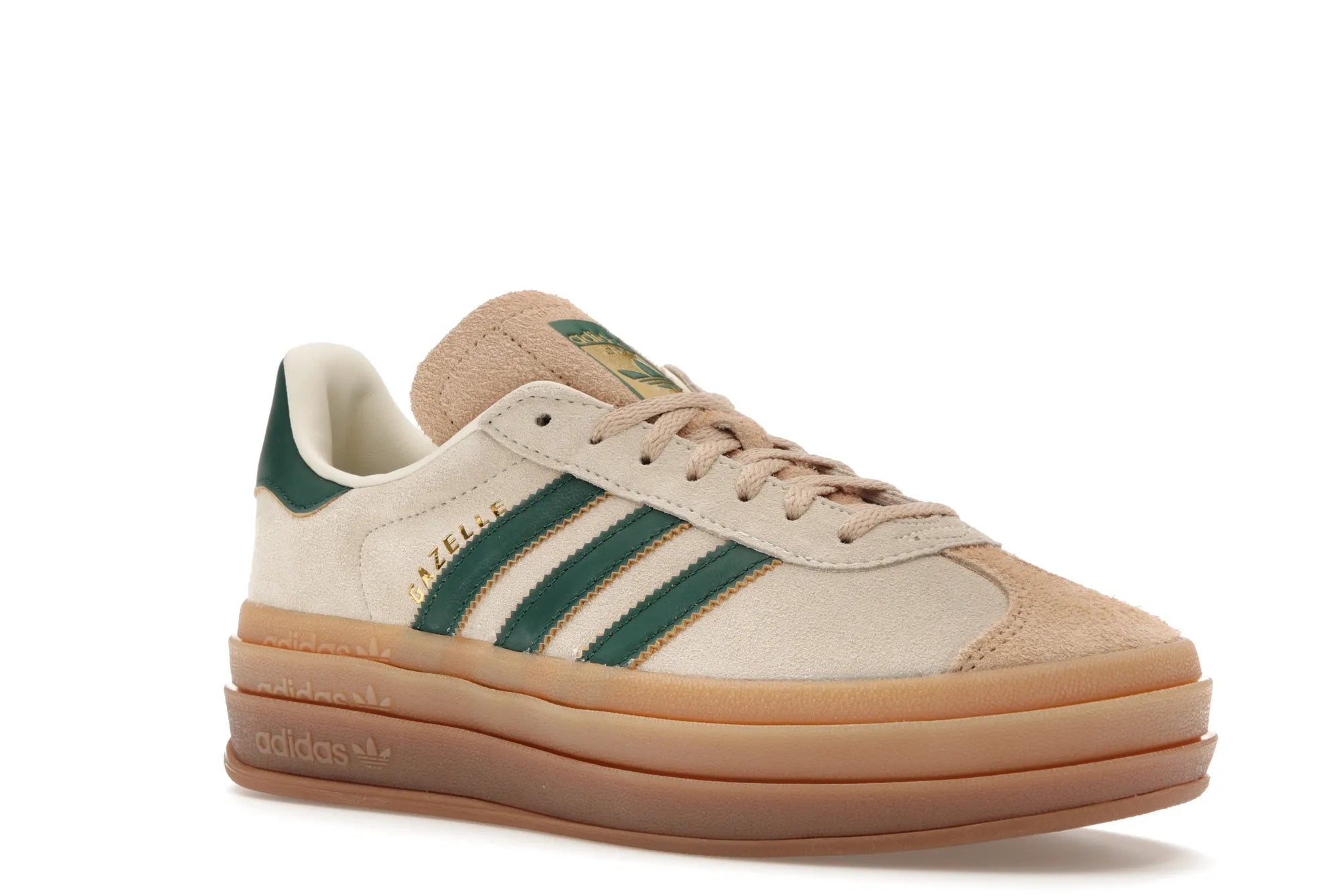 adidas Gazelle Bold Magic Beige Collegiate Green (W) - solemarket.cz