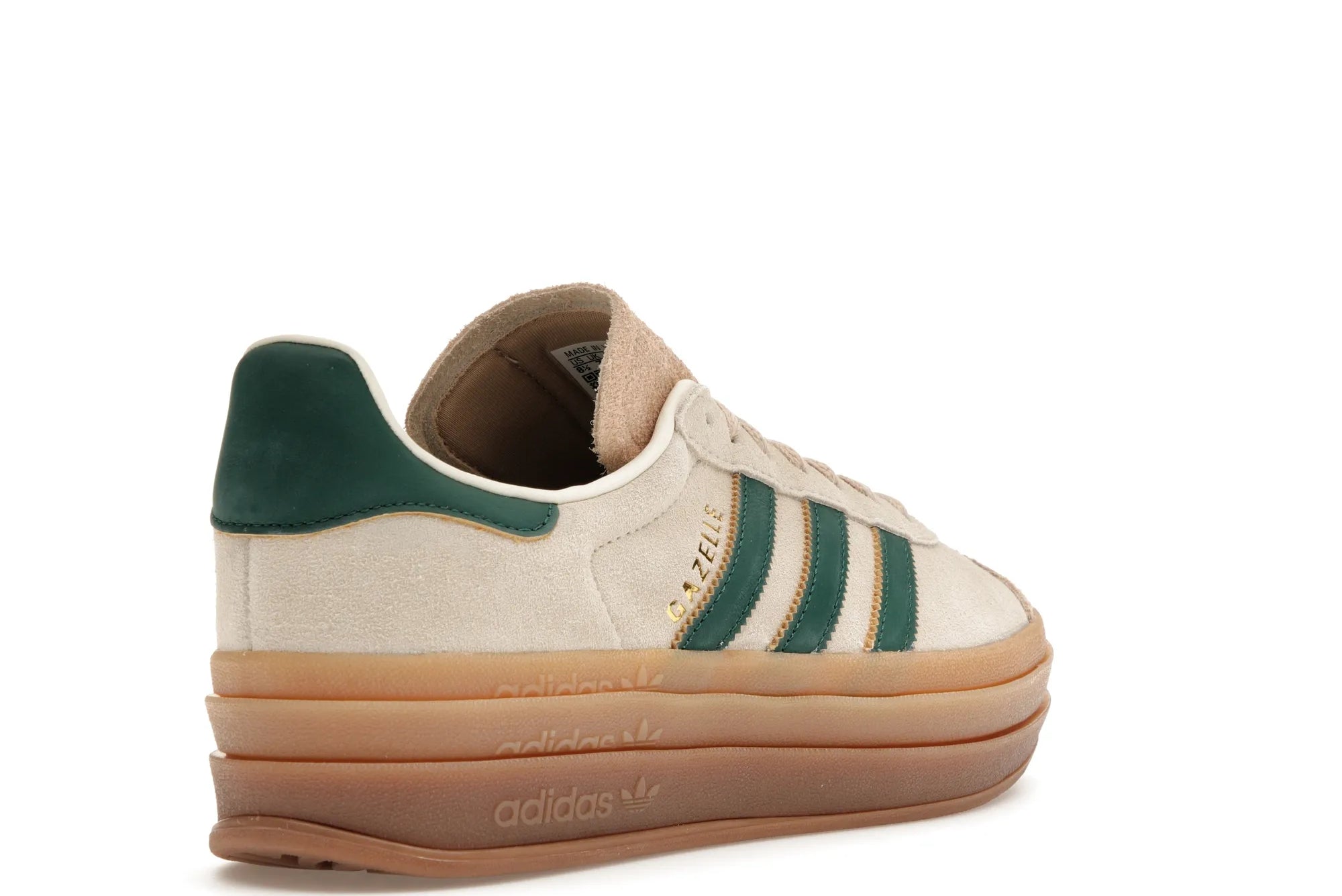 adidas Gazelle Bold Magic Beige Collegiate Green (W) - solemarket.cz