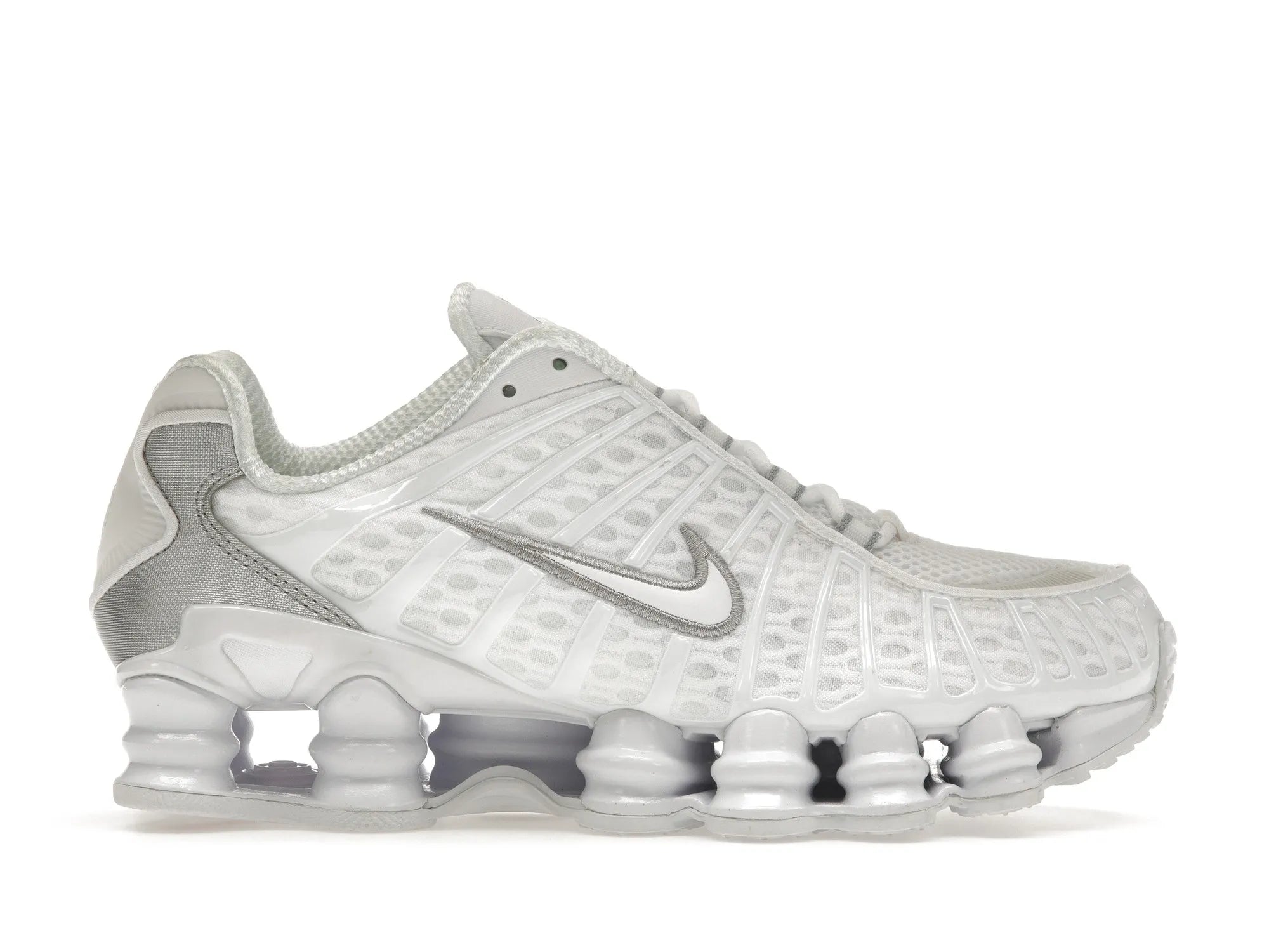 Nike Shox TL White Metallic Silver Max Orange (W)