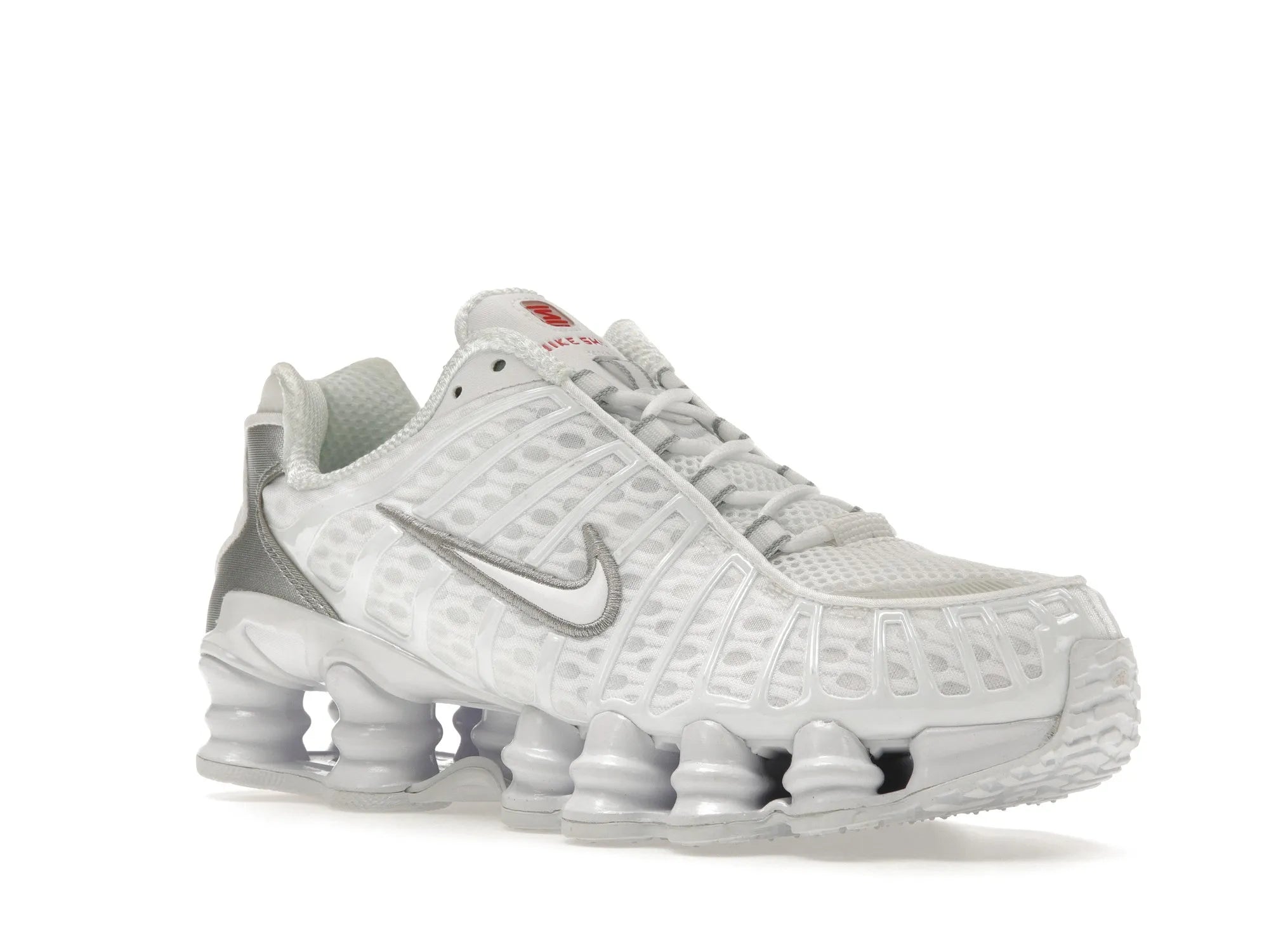 Nike Shox TL Biały Metaliczny Srebrny Max Pomarańczowy (W)