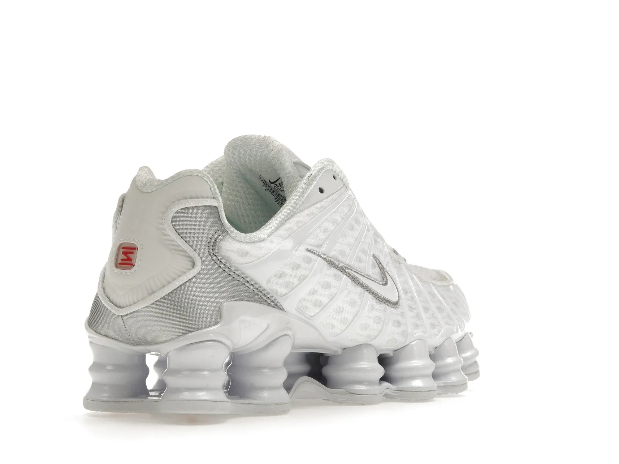 Nike Shox TL Biały Metaliczny Srebrny Max Pomarańczowy (W)